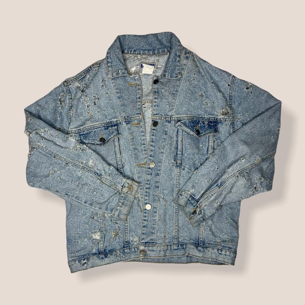 Distressed Denim Jacket - Picture 6 of 7